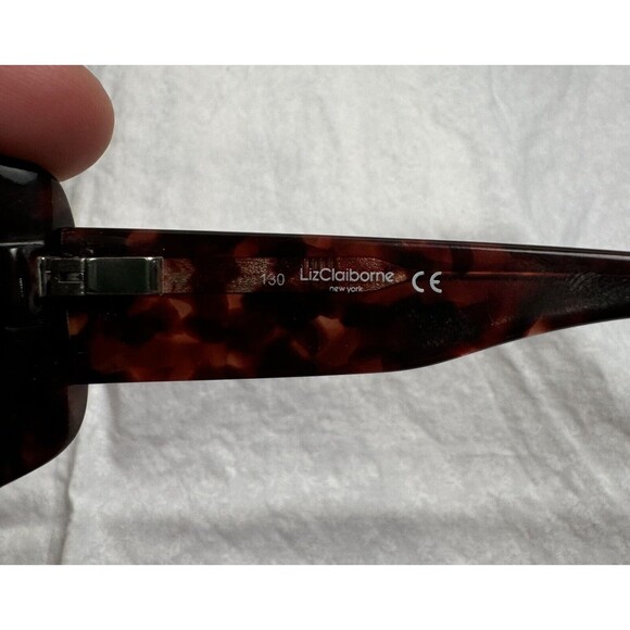 LIZ CLAIBORNE Sunglasses L536/S Polished Black Wrap 57-16-130 FRAMES ONLY - Picture 10 of 13